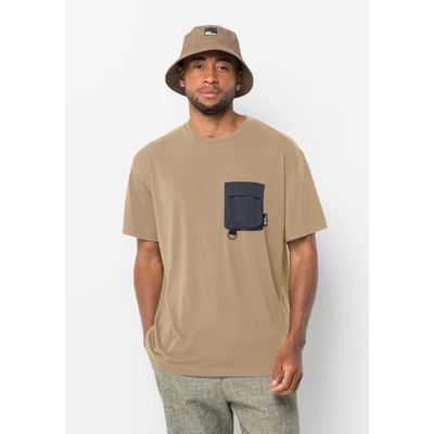 Abbildung von Jack Wolfskin Wanderthirst T M Tshirt basic, Herren, Größe: Large, Sand storm