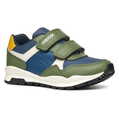 Abbildung von Geox Pavel Sneaker low für Kinder, Größe: 30, Military/avio Schuhe