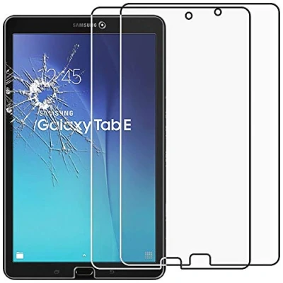 Abbildung von ebestStar {2 Stück) Panzer Schutz Glas für Samsung Galaxy Tab E 9.6 T560, T561, 3D Displayschutz, 9H gehärte Glas, Abgerundete, Blasenfrei