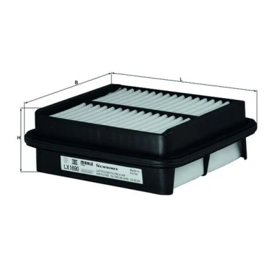Abbildung von MAHLE ORIGINAL LX 1690 Luftfilter 60,5 164 181,5 Filtereinsatz SUZUKI: Liana Schrägheck, Limousine