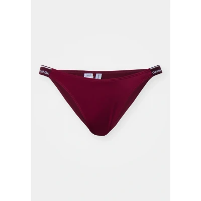 Abbildung von Calvin Klein Swimwear Curved Delta Bikinihose, Damen, Größe: Medium, Plum glaze