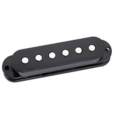 Abbildung von Musiclily Basic 50mm Single Coil Tonabnehmer Neck Pickup für Strat Style E Gitarre, Schwarz
