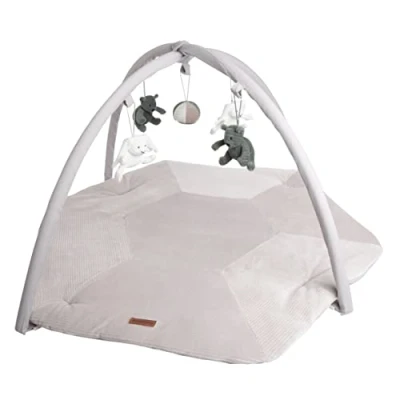 Abbildung von Baby&#039;s Only Spielbogen Sense Baby Activity Decke Mit verschiedene Geräusche Meergrün/Kieselgrau/Weiß