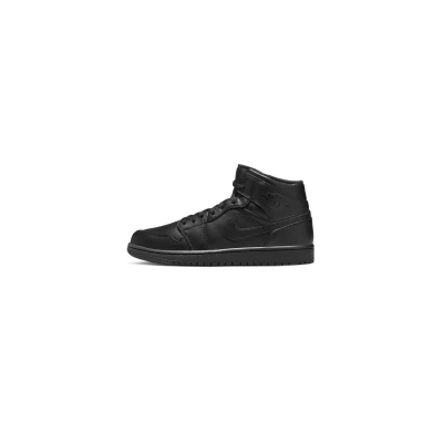 Abbildung von Jordan AIR 1 MID Sneaker high, Herren, Größe: 47.5, Black Leder und textil