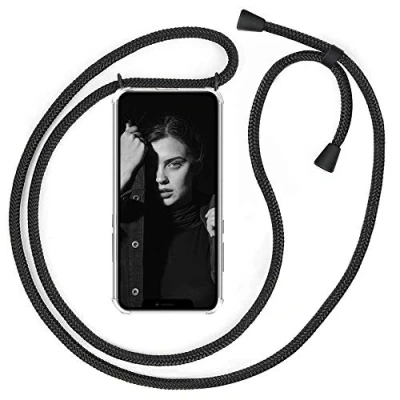 Abbildung von YuhooTech Handykette Hülle Kompatibel mit iPhone 12 Handyhülle, Smartphone Necklace Band Handyhülle Kordel Umhängenband Schnur Case zum umhängen