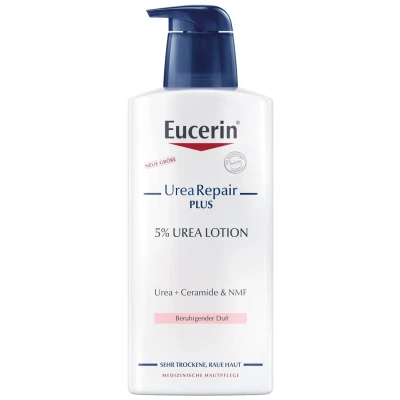 Abbildung von Eucerin KÖRPERPFLEGE Urearepair PLUS Lotion 5% MIT Beruhigendem Körperpeeling, Größe: 400 ml, Transparent