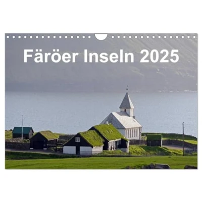 Abbildung von Färöer Inseln 2025 (Wandkalender DIN A4 quer), CALVENDO Monatskalender