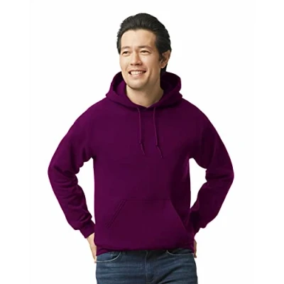 Abbildung von Gildan Herren Fleece Hooded Sweatshirt, Style G18500 Kapuzenpullover, kastanienbraun, L
