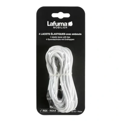 Abbildung von Lafuma Mobilier Elastische Schnürsenkel mit Spitzen für RSX/RSXA, Set 4 Schnürsenkeln, Farbe Weiß, LFM2322 0020 (Verpackung kann variieren)