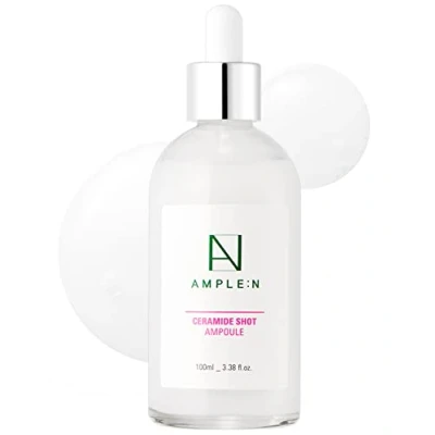 Abbildung von Coreana AMPLE:N Ceramide Schussampulle 3,38 fl. oz. (100 ml) Hochkonzentriertes ultimatives feuchtigkeitsspendendes Gesichtsserum für trockene und raue Haut, feuchtigkeitsspendende, reduzierte Falten