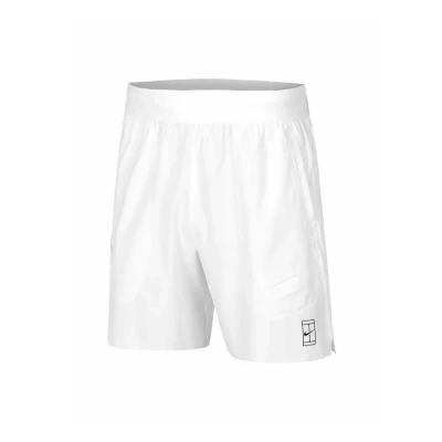 Abbildung von Nikecourt Advantage Dri Fit Tennisshorts (Herren, Ca. 20,5 cm), White/Black, FZ9322 100, L