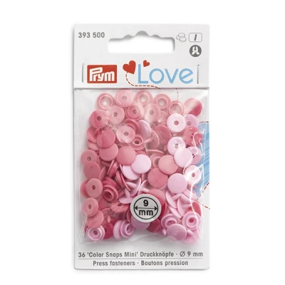 Abbildung von Druckknöpfe Color Snaps Mini [9mm] rosa/ beere Prym love