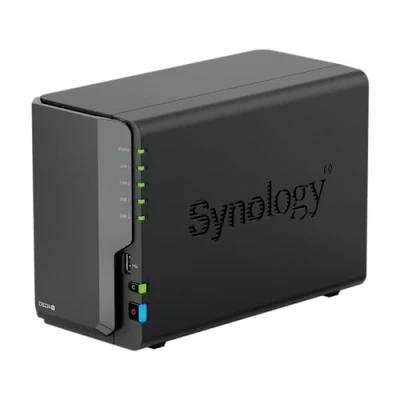 Abbildung von Synology DS224+ 2 Bay Diskstation NAS (Intel Celeron J4125 4 Core 2.0 GHz 2GB DDR4 RAM 2xRJ 45 1GbE LAN Port) 12 TB Bundle mit 2X HAT3300 6T