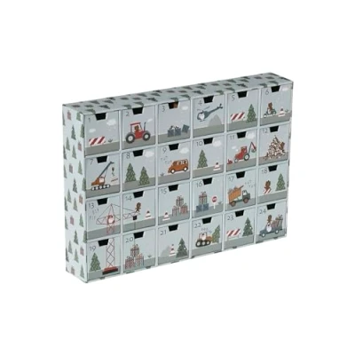 Abbildung von Vertbaudet Adventskalender Holzspielzeug für Kinder, Größe: One Size, Grau