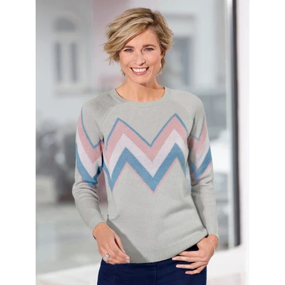Abbildung von Sieh an! Strickpullover Jacquardpullover