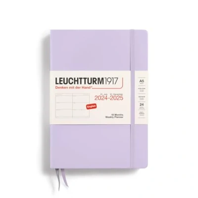 Abbildung von LEUCHTTURM1917 370719 Wochenkalender Medium (A5) 2025, 18 Monate (07.2024 12.2025), Hardcover, Lilac, Englisch