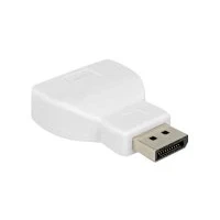 Abbildung von DeLOCK Video Adapter DisplayPort (Stecker) auf HD 15 (VGA) (Buchse) 1.1a Rändelschrauben weiß