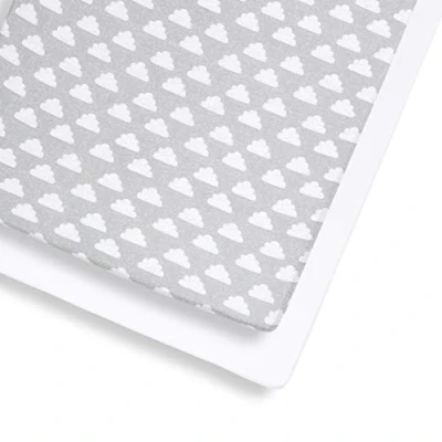 Abbildung von Snüz Spannbettlaken Baby Cloud Nine (2 er Set) für Matratzengröße bis 140 x 70 cm, aus Atmungsaktiver Weicher Jersey Baumwolle, die Meisten Kinderbetten Geeignet