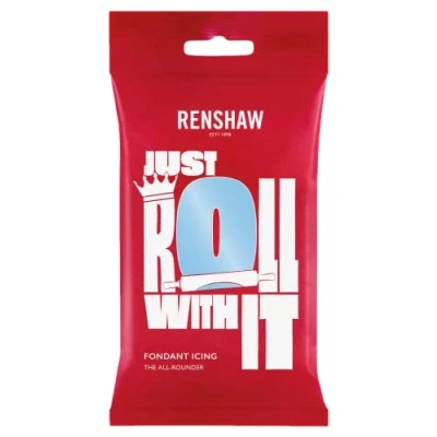 Abbildung von Renshaw Just Roll With It Fondant Zuckerguss, Babyblau, 250 g (1 Stück)