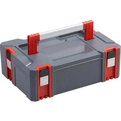 Abbildung von Connex Stapelbox Größe M 20,5 Liter Volumen Individuell erweiterbares System, 80 kg Tragfähigkeit Stapelbar robustem Kunststoff