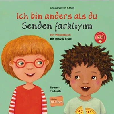 Abbildung von Ich bin anders als du / wie du: Ein Wendebuch Kinderbuch Deutsch Türkisch mit MP3 Hörbuch zum Herunterladen