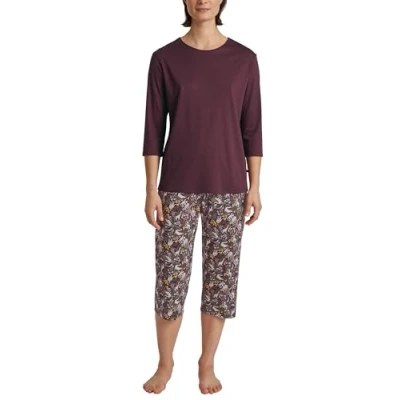 Abbildung von Calida African Dreams Pyjama, Damen, Größe: 44/46, Port royal red