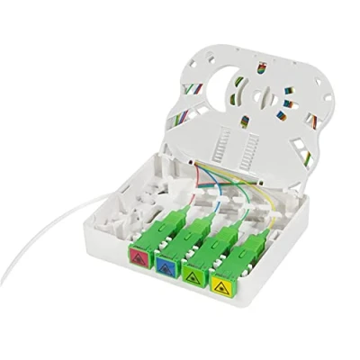 Abbildung von LOGILINK FTTH Anschlussbox FB4SC30, 4X SC/APC, mit 30 m Verlegekabel