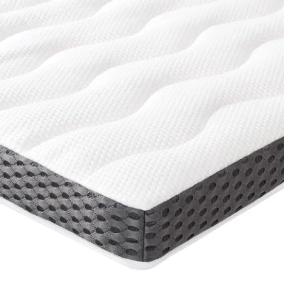 Abbildung von Amazon Basics Comfort Memoryschaum Matratzenauflage, Plüsch, 90 x 200 cm, 7 cm Höhe, weiß