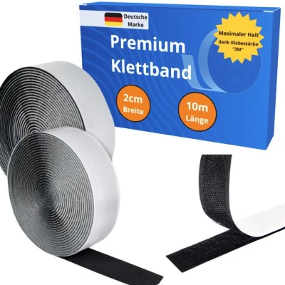 Abbildung von Smart Planet Klettband 10m x 2cm Power Haftung Doppelseitig Selbstklebend, Einfach &amp; schnelle Montage