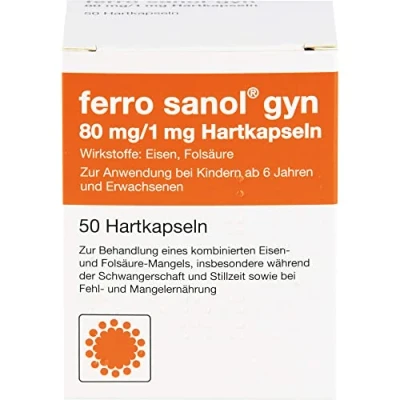 Abbildung von Ferro Sanol gyn Hartkaps.m.msr.überz.Pel 50 St