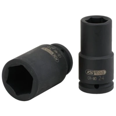 Abbildung von KS TOOLS 515.1443 Kraft Stecknuss 90 43,0 20 (3/4&quot;) Sechskant
