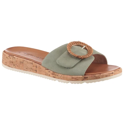 Abbildung von Tamaris Pantolette flach, Damen, Größe: 37, Sage Schuhe
