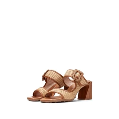 Abbildung von Hispanitas Pantolette hoch, Damen, Größe: 37, Brown Leder und textil