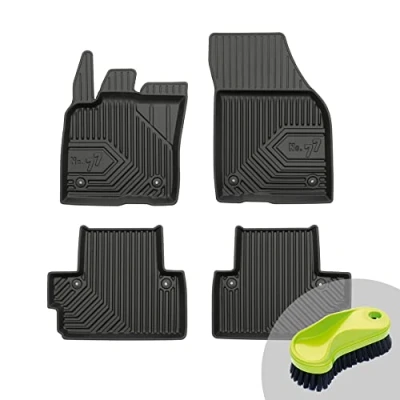Abbildung von FROGUM No.77 Gummimatten Ganzjahresset von Auto Fußmatten Autofussmatten für Volvo C30 2006 2012 Langlebiges TPE Material