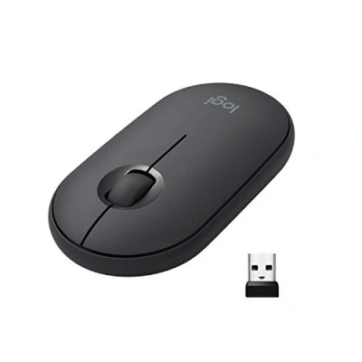 Abbildung von Logitech M350 PEBBLE Wireless Maus Grau