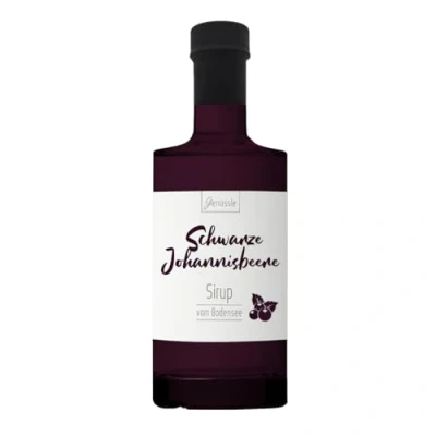 Abbildung von BIO Cassis Sirup Genüssle Schwarze Johannisbeere 350ml vom Bodensee