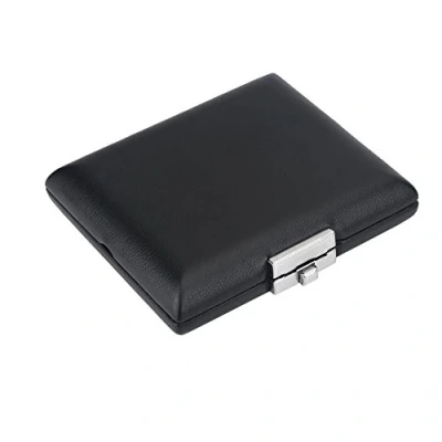 Abbildung von Fagott Reed Box, PU Leder Cover Case mit Slots Für 3 Blätter Musikinstrumentenzubehör Zubehör Musikinstrumente