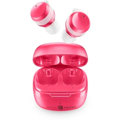 Abbildung von Music Sound Flow Kabelloses In Ear Bluetooth Headset Spielzeit 25 Stunden Pink