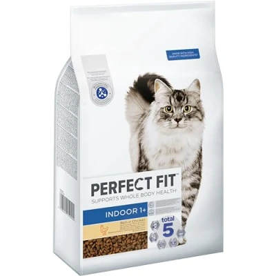 Abbildung von PERFECT FIT Indoor Adult Trockenfutter für erwachsene Katzen ab 1 Jahr Huhn, 7 kg (1 Beutel)