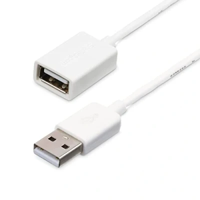 Abbildung von StarTech.com 3m USB 2.0 Verlängerungskabel A auf Stecker/Buchse Weiß (St) (Bu) Verlängerung