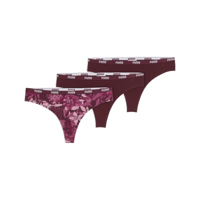 Abbildung von PUMA Women&#039;s Strings (3 Pack), Kleidung, Scarlet Rot, M