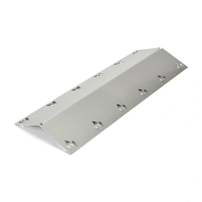 Abbildung von Grillrost.com Das Original Edelstahl Brennerabdeckung 395x150mm extra stark 1,5mm passend für viele Grills