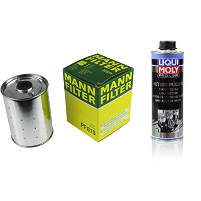 Abbildung von MANN FILTER Ölfilter PF 815 + 2427 Pro Line Motorspülung