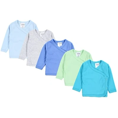 Abbildung von TupTam Wickelshirt Baby Jungen Langarm Baumwolle 5er Set
