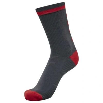 Abbildung von Hummel Elite Indoor LOW PA Sportsocken, Größe: 36 38, Ebony flame scarlet