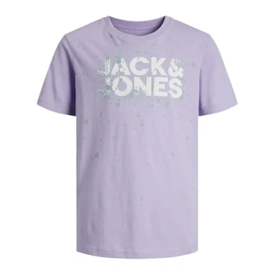 Abbildung von JACK&amp;JONES JUNIOR Jungen JCOSPLASH SMU Tee SS Crew Neck JNR T Shirt, Lavender, 140 cm
