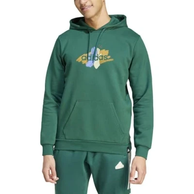 Abbildung von adidas Sportswear Codes Graphic Hoodie Kapuzenpullover, Herren, Größe: Small, Collegiate green