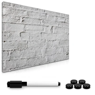 Abbildung von Navaris Magnettafel Magnetpinnwand Memoboard 60x40 cm abwaschbar mit Halterung, (1 tlg)