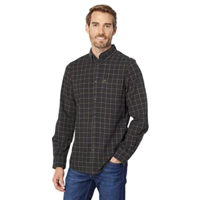 Abbildung von Fjallraven Herren Övik Flannel M Shirt, Dark Grey, S EU