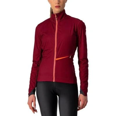 Abbildung von Castelli 4521540 GO W Jacket Women&#039;s BORDEAUX/BRILLIANT PINK XL
